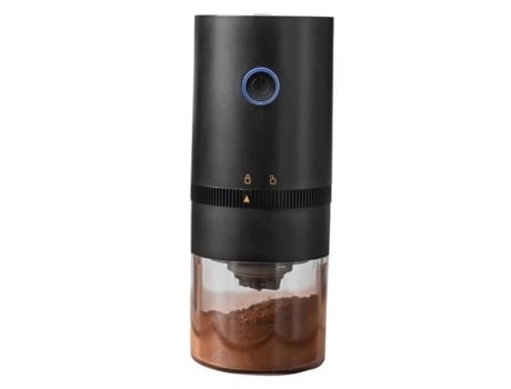 Moedor de Café Usb com Carregamento Automático de Um Toque Durável Mini Plástico Abs Fácil Operação Núcleo Cerâmico Preto HOMYL