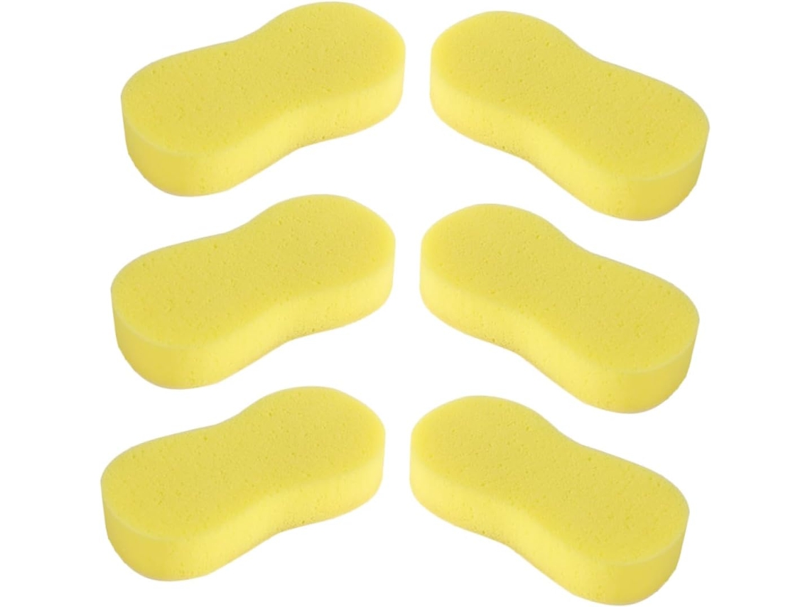 Esponjas Grandes Amarelas De Pu Para Lavagem De Carros, Macias E Confortáveis.