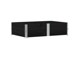 Pallet Collar, Pallet Collars Vidaxl Preto Madeira (150 X 100 Cm)