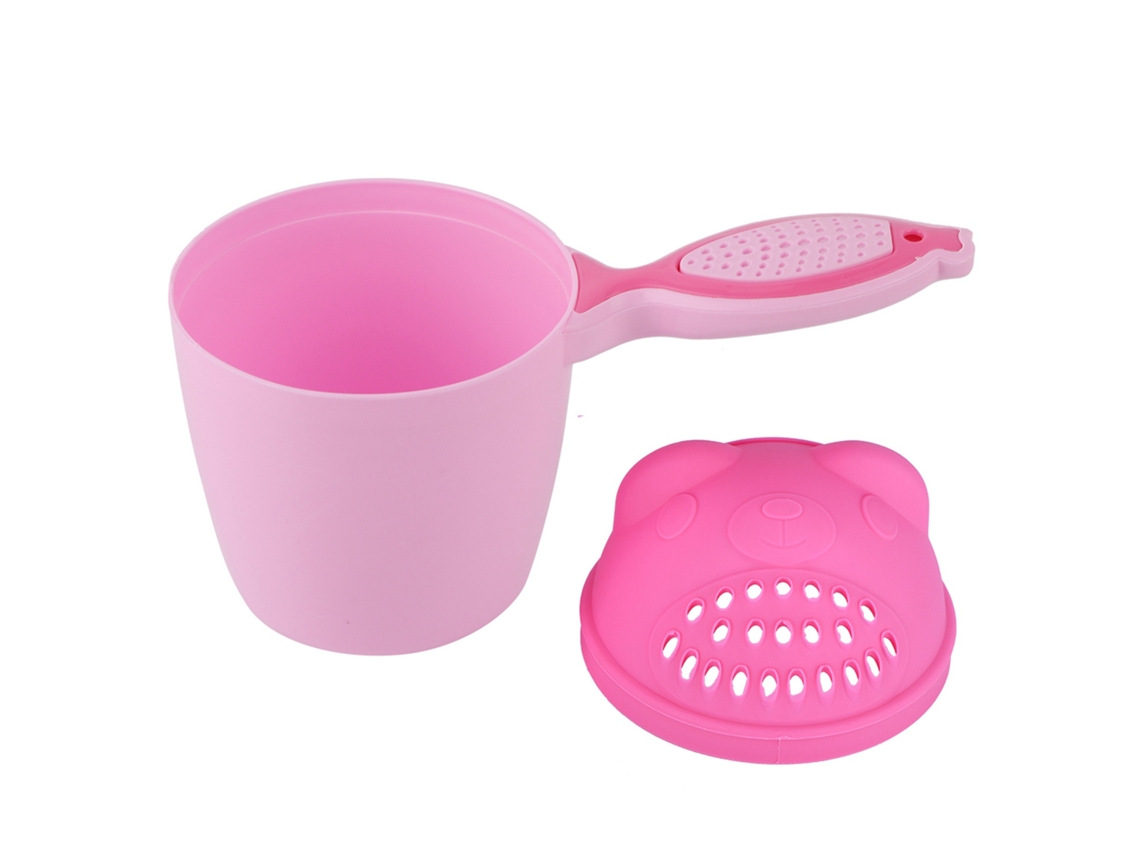 Mali xícara de Shampoo para Bebê Fofa com Protetor de Olhos Design Peixe Rosa Pp Seguro