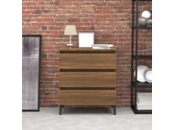 Aparador 60x35x69 cm en derivados de madera de roble marrón