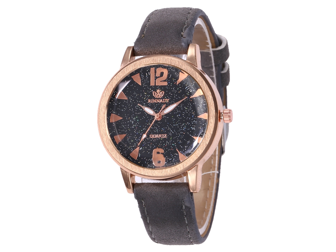 Reloj De Pulsera Analógico De Cuarzo Con Correa De Pu Zhoulianfa Elegante (gris)