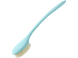 Escova Corporal Azul De Nylon Com Cabo Longo Para Banho E Ducha | Cerdas Macias, Limpeza Das Costas, Esfoliação Suave