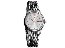 Reloj De Pareja Moda Dial Redondo Analógico Cuarzo Pulsera Oro Rosa Plata Mujer