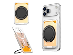 Suporte Magnético Para Celular Com Anel De Suporte - Transparente