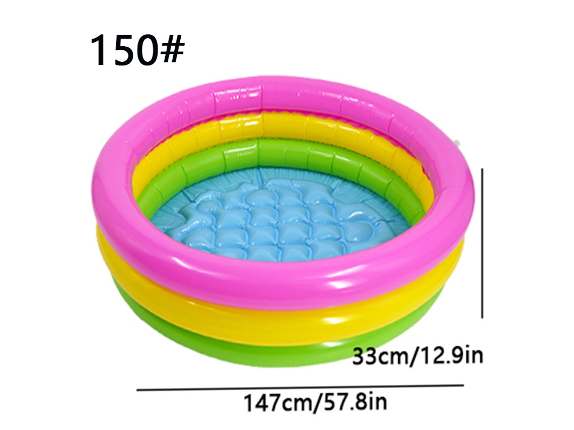 Piscina Inflável Infantil SPQMENT (arco íris 147x33cm)
