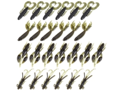 Conjunto de Iscas de Camarão Silicone para Pesca