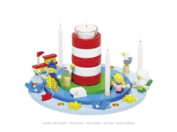 Porta Velas Goki Com Tema Marítimo Para Decoração De Mesa De Festa De Aniversário.