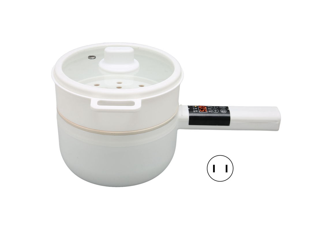 Laxiscreed Panela Elétrica Multifuncional 1,8l Com 5 Modos, Controle Touch E Design De Dupla Camada