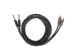 Cabo de Áudio Mali 6.35mm Macho para Rca Macho 3m