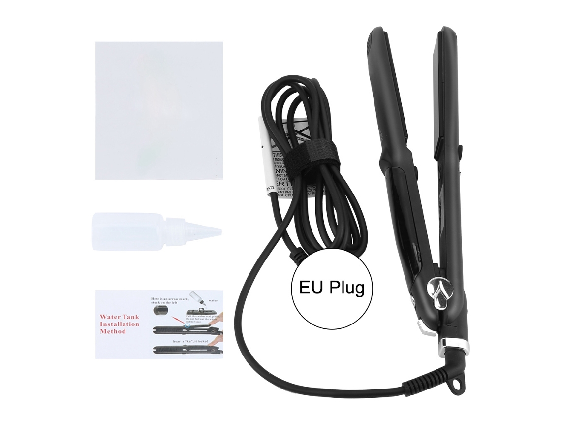2026 plancha de Cabelo Elétrica a Vapor com Pratos Cerâmicos e Íons Negativos para Alisar e Ondular o Cabelo