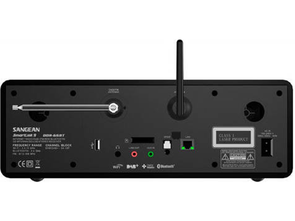 Rádio SANGEAN DDR-66BT (Preto - Digital - DAB+ /FM ) | Worten.pt