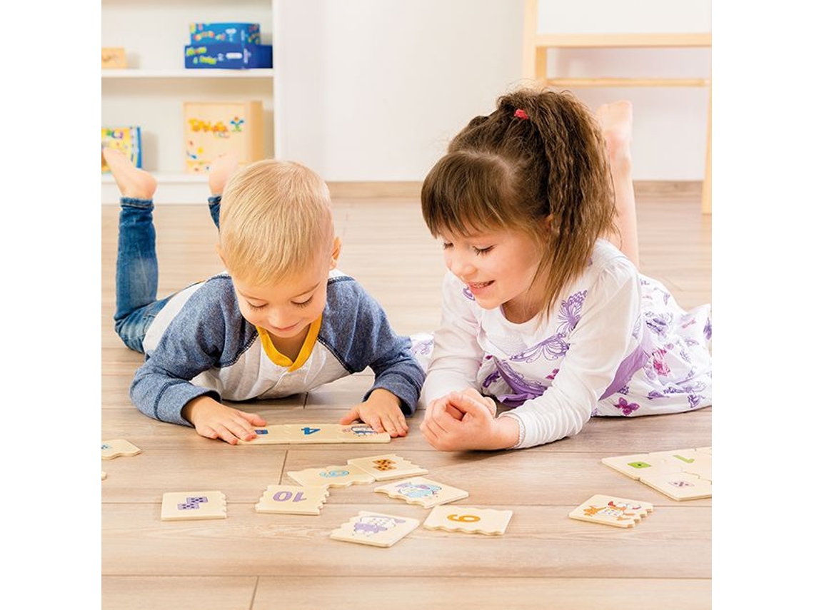 Quebra Cabeça Beleduc Brinquedo Educativo Cognito Números E Contagem