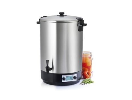 Esterilizador de Jarra Elétrico Tanque de Aço Inoxidável com Torneira e Temporizador 45L 2500W Ns St45Ina NATURE&SAVEURS