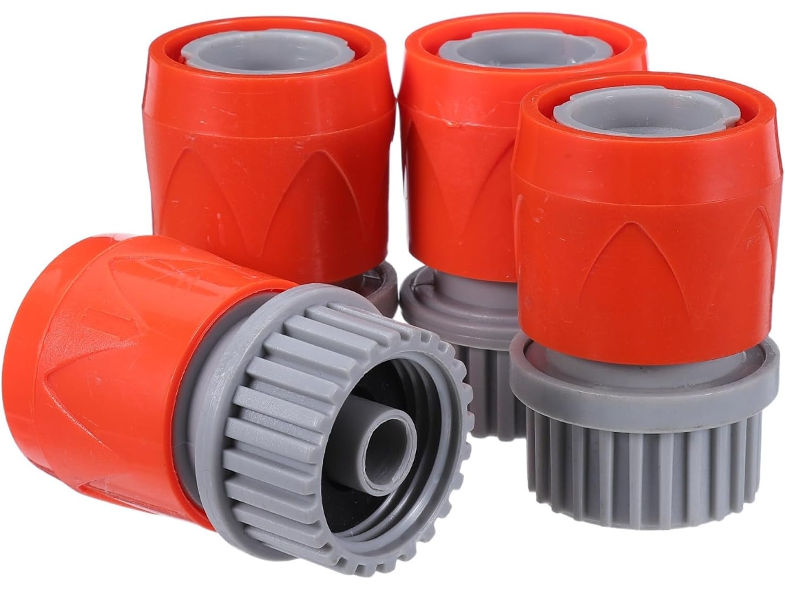 Conector De Mangueira Jardim 1/2 Polegada Em Pp Com 4 Peças, Engate