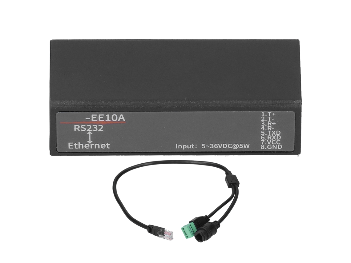 Servidor Serial 5 36v Rs232 a Ethernet Módulo de Interfaz de Transmisión de Red