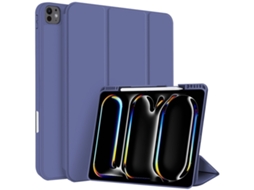 Capa Para Ipad Pro 10.5 Pol. Com Porta-caneta Em 3 Dobras Azul Royal