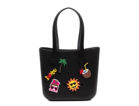 Bolsa Unissexo Libelulla Villapoma Shopper Praia Alças Longas Charms Preto (28)
