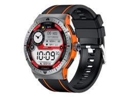 Smartwatch com Chamadas Bluetooth Tela Amoled de 1 43 Polegadas e Vários Modos Esportivos Laranja YEMAESRE