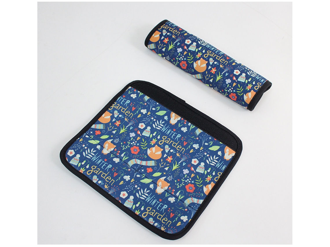 2 Almofadas de Cinto de Segurança Infantil 22x8cm com Foca, para Carro ou Bicicleta, Proteção ZYBLSSBB