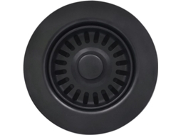 Ralo Preto Para Pia Com Cesto Coletor E Tampa De Granito Cerâmica (diâmetro 114,3 Mm)