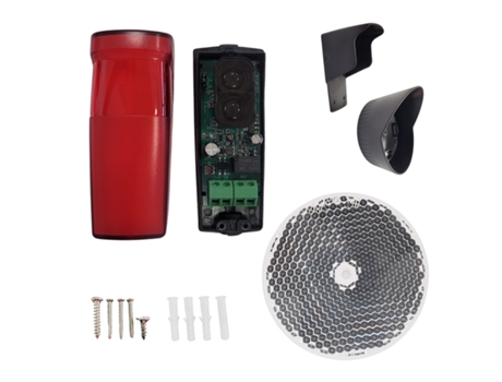Reflex Photocells para Porta de Garagem Sensor de Segurança Até 20 Metros MOTIC