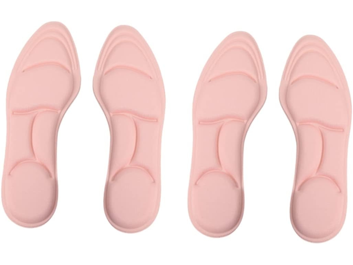 Palmilhas De Esponja Respirável 5d, Rosa, 2 Pares Para Caminhada