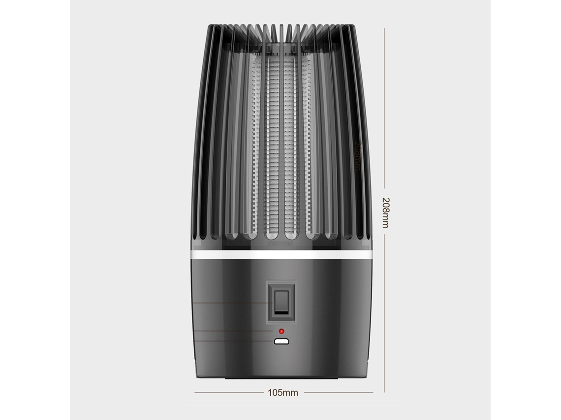 Lâmpada matadora de mosquitos USB choque elétrico silencioso luz noturna indoor outdoor | S/MARCA