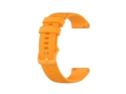 Pulseira De Relógio Lurelia Para Garmin Forerunner 645 Music Silicone Amarelo