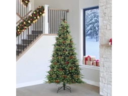 Vidaxl Árvore De Natal Articulada Artificial Verde 240 Cm Pe E Pvc