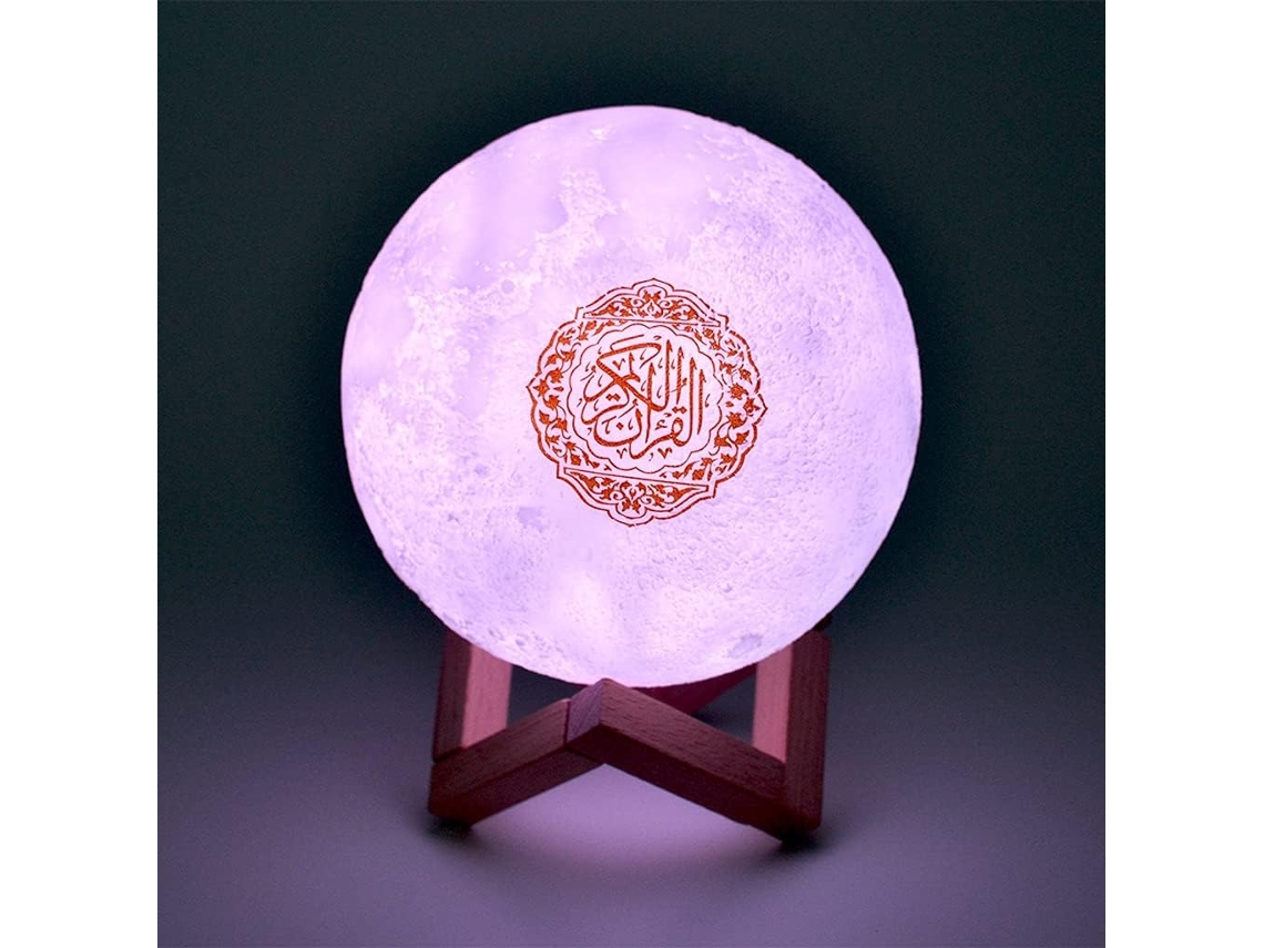 Caixa De Som Bluetooth 3d Com Tela Sensível Ao Toque, Luminária Lunar, Luz Noturna Led Com Controle Remoto, 18 Recitadores