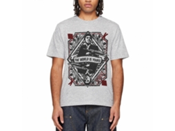 Rockinstone Scarface Movie King Of Diamonds Heather Gray Adult T-shirt Size:m