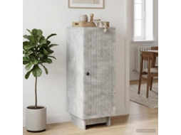 Vidaxl Buffet Cinzento Cimento 33 X 34,5 X 90 Cm Derivados De Madeira