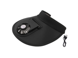 Chapéu de Verão Recarregável Usb com Ventilador para Mulheres e Crianças LAXISCREED