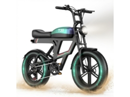 Bicicleta Elétrica Aairsk T20 20*4'' Adultos, Motor 250w, Bateria 48v 20ah Motos Elétricas Suspensão Total, 7 Velocidades