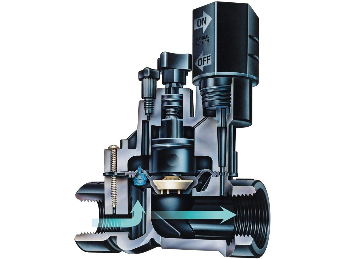 Rain Bird Electroválvula 100-dv Com Conexão 1" Macho E Solenoide 24 Vac