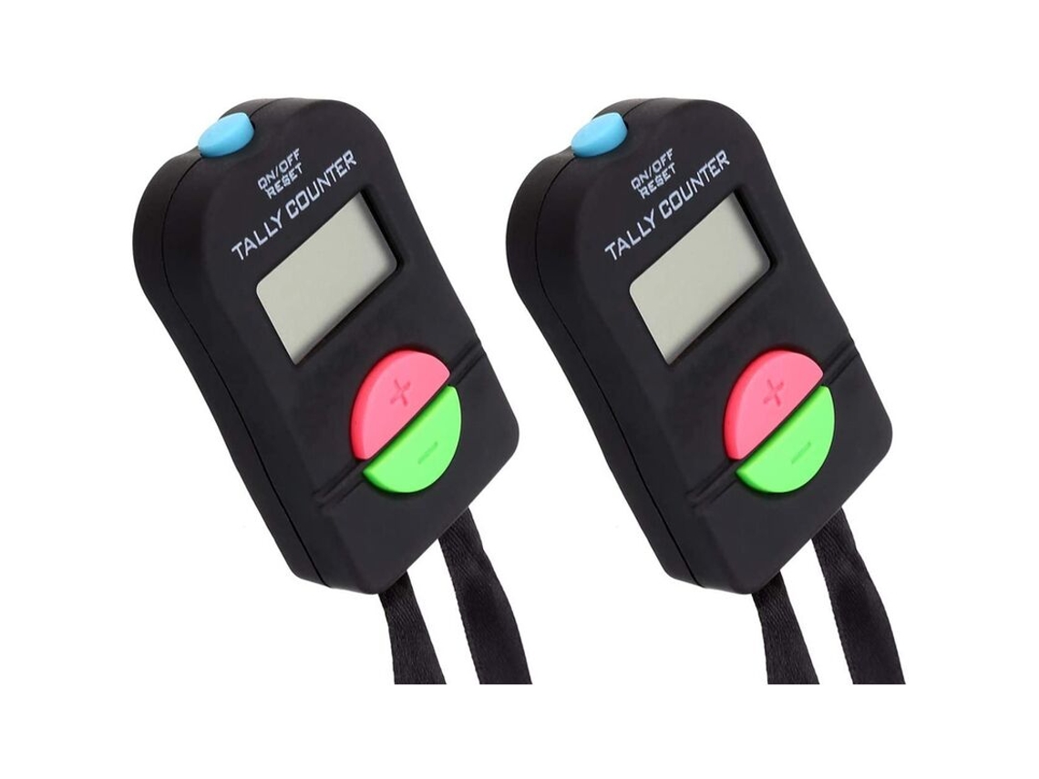Calculadora Digital Manual Eletrônica com Função Clicker para Somar e Subtrair BRILVIBERA