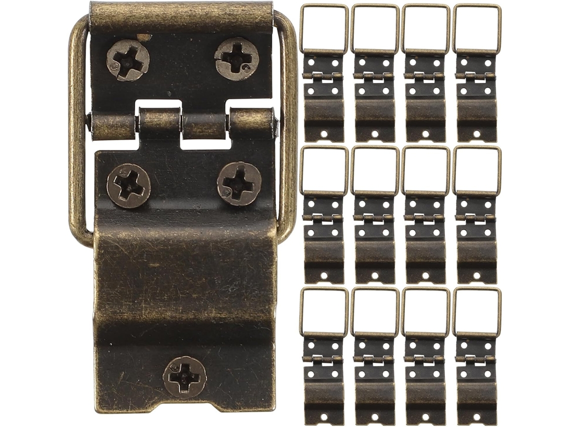 Mini Dobradiças Para Caixas De Joias Madeira, 30 Peças, Em Ferro, Com