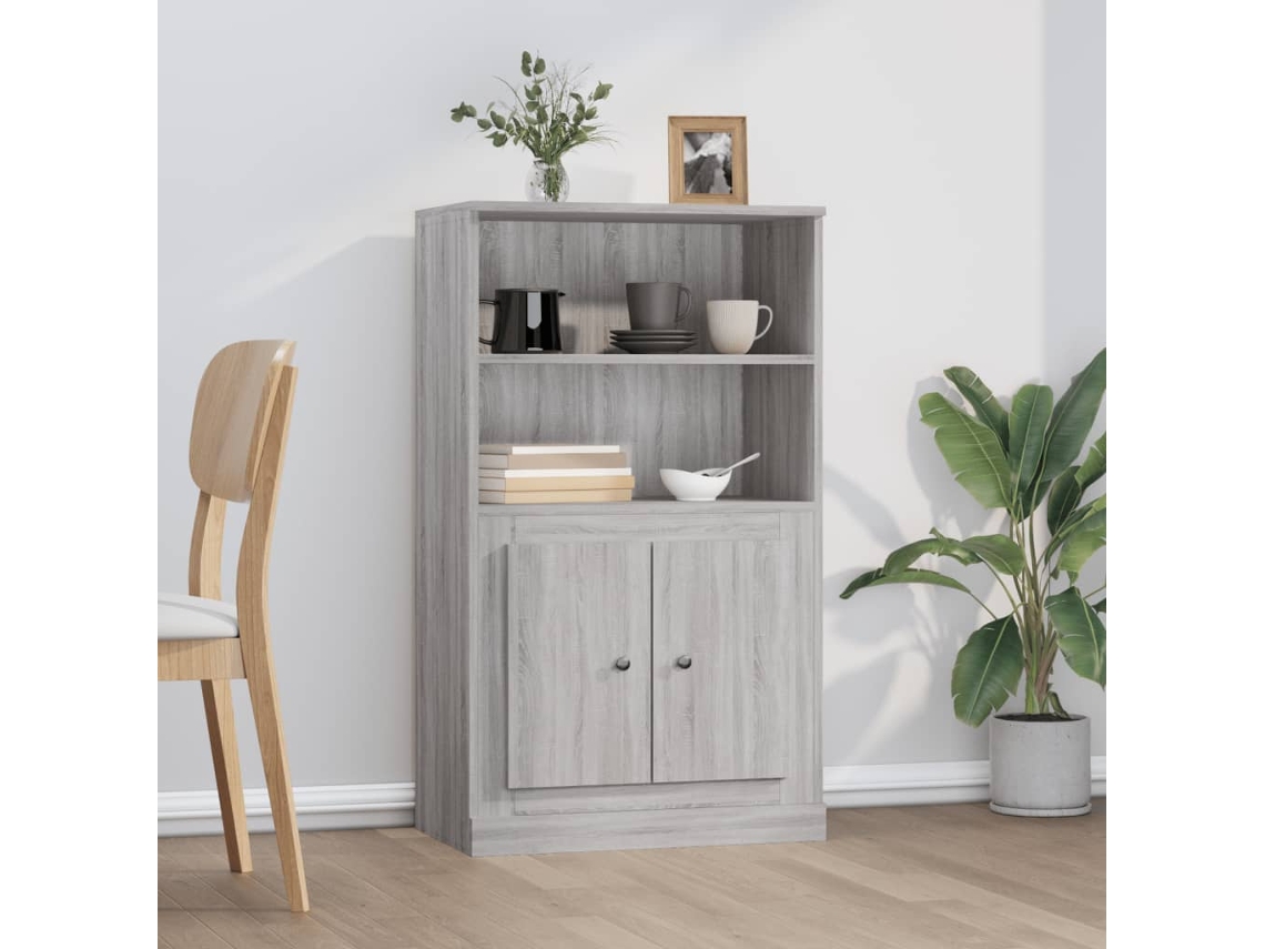 Gabinete Alto Derivados de Madera 60x35.5x103.5 Cm Gris Sonoma