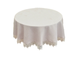 Toalha de Mesa Redonda de Renda Vintage Mesa de Chá de Pano Capa de Mesa de Chá Rosa