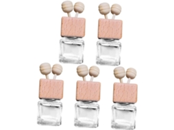 Difusor Ambientador para Carro Recarregável em Vidro e Madeira, 10ml, Fragrância Fresca.