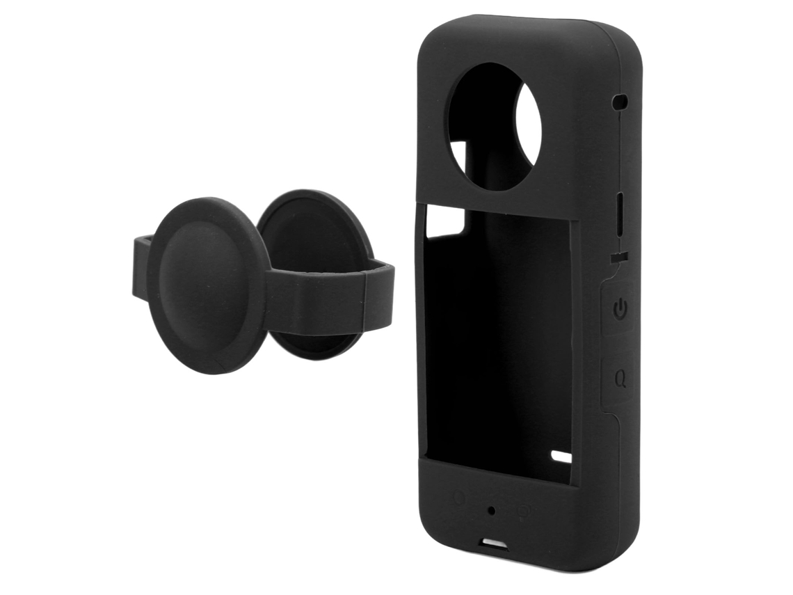 Silicone Camera Protective Case Flexible Elastic Anti Falling Panoramic Camera Sleeve Cover For Insta360 One X3 Black LAXISCREED