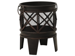 Fire Pit, Fire Pits Vidaxl Preto Aço