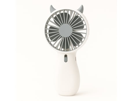 Ventoinha Portátil | Compacta, A Bateria, Usb, 2 Velocidades, Com Pega E Cabo Incluídos Diandi Sq2237 Branco