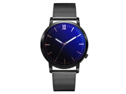 Reloj De Pulsera Hombre De Moda Casual Con Dial De Aleación Y Cuarzo Negro