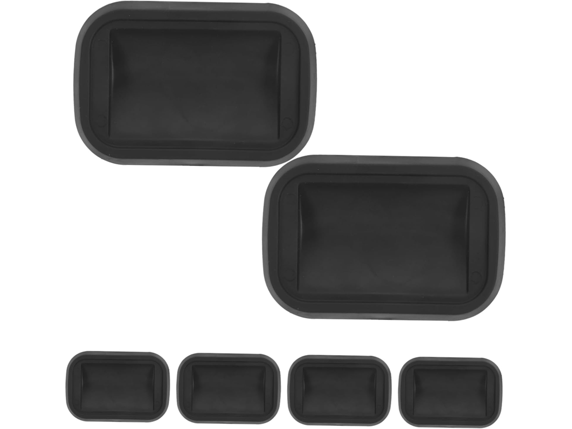 Conjunto De 6 Protetores Borracha Para Rodízios Móveis, Almofadas Antiderrapantes Para Pisos E Carpetes, Ideais Para