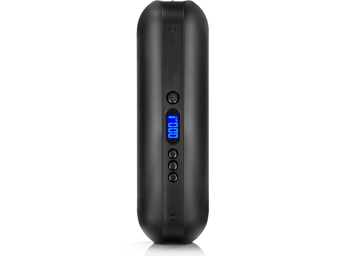 Bomba De Ar Elétrica I50psi Portátil Para Bicicletas Com Lcd, Led E Bateria Recarregável 12v