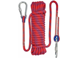 Corda de Escalada Estática 10 Mm Acessórios Equipamento Escape em Gelo Resgate Incêndio Vermelha M AQUAFORGE