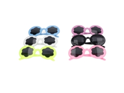 Primerox 6 Óculos de Sol Infantis com Armação Redonda Coloridos Cute Uv Protection para Crianças e Bebês