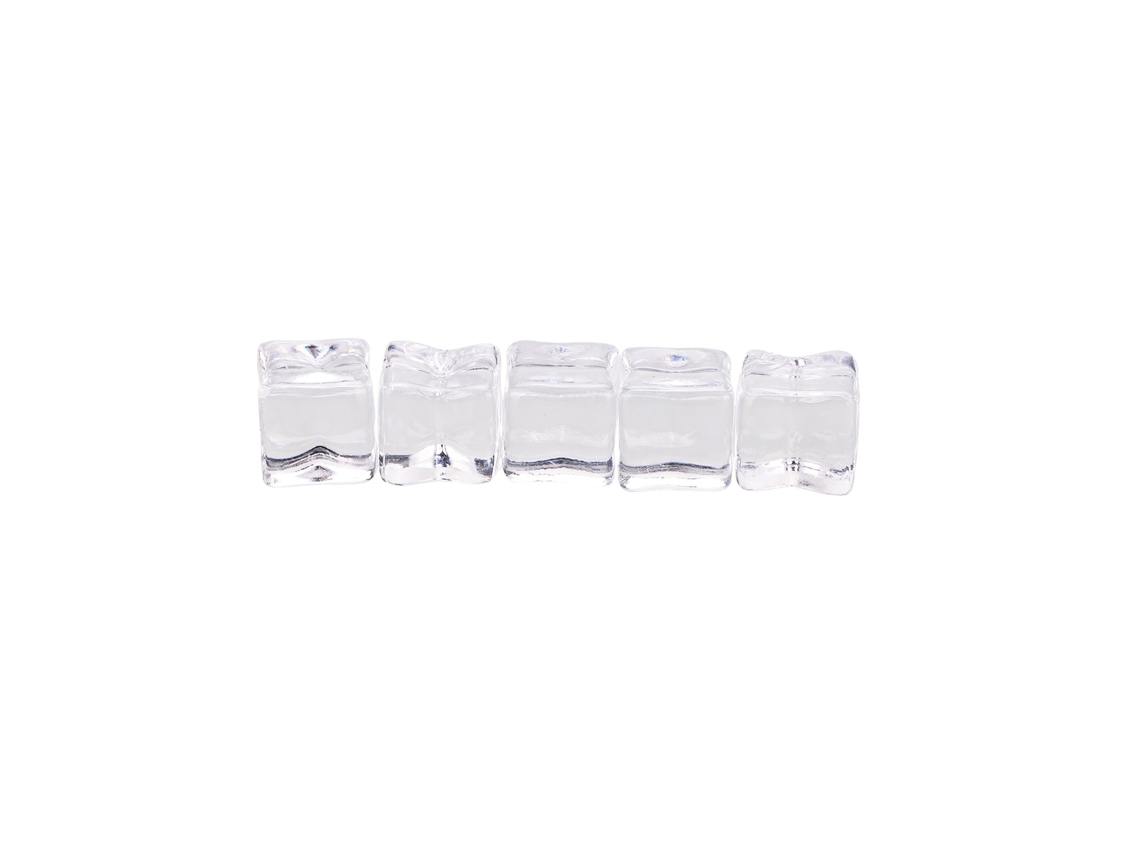 Laxiscreed Pack De 5 Cubos De Gelo Artificiais De 15mm Para Decoração E Fotografias